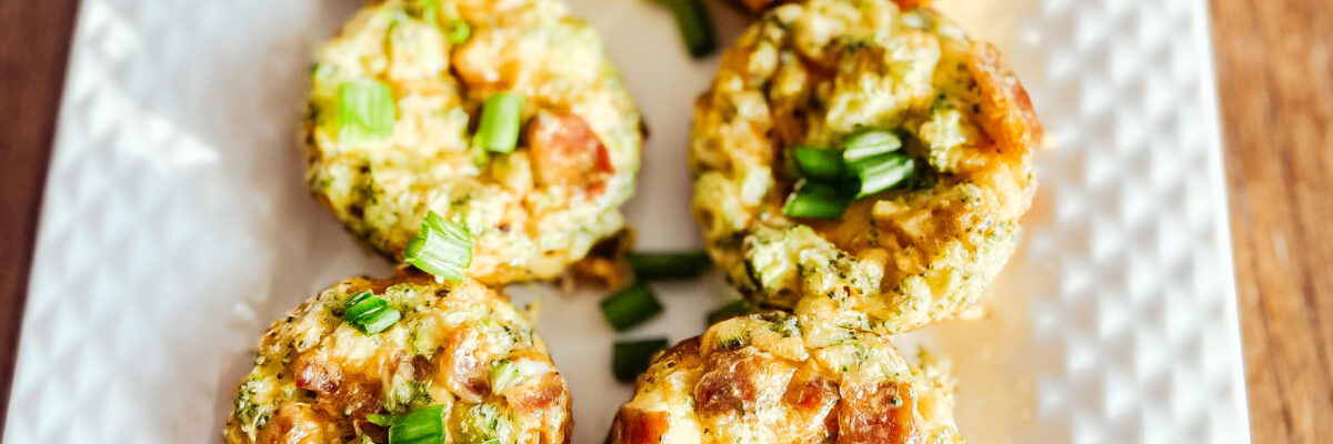 Broccoli Cheddar & Bacon Egg Bites (GF, Low Carb, Keto, High Protein)
